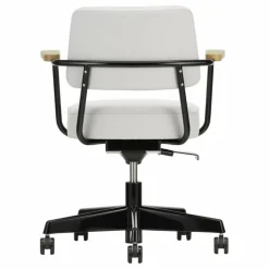 Vitra Fauteuil de bureau Direction Pivotant, piètement noir foncé - Jean Prouvé || Chaises, Tabourets, Bancs