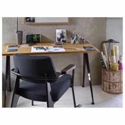 Sale Fauteuil Direction, piétement noir foncé- Jean Prouvé | Chaises, Tabourets, Bancs