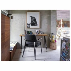 Sale Fauteuil Direction, piétement noir foncé- Jean Prouvé | Chaises, Tabourets, Bancs