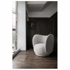 Ferm Living Fauteuil en tissu bouclé Rico || Canapés, Fauteuils