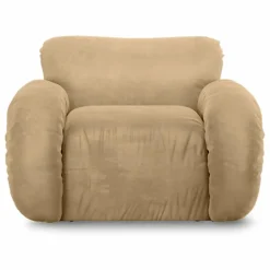 HKliving Fauteuil lounge en velours Arc || Canapés, Fauteuils