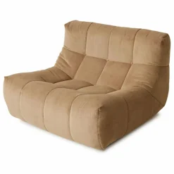 HKliving Fauteuil lounge en velours côtelé Lazy || Canapés, Fauteuils