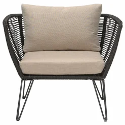 Sale Bloomingville Fauteuil outdoor Mundo | Noir