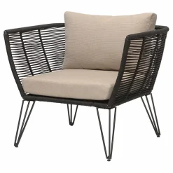 Sale Bloomingville Fauteuil outdoor Mundo | Noir
