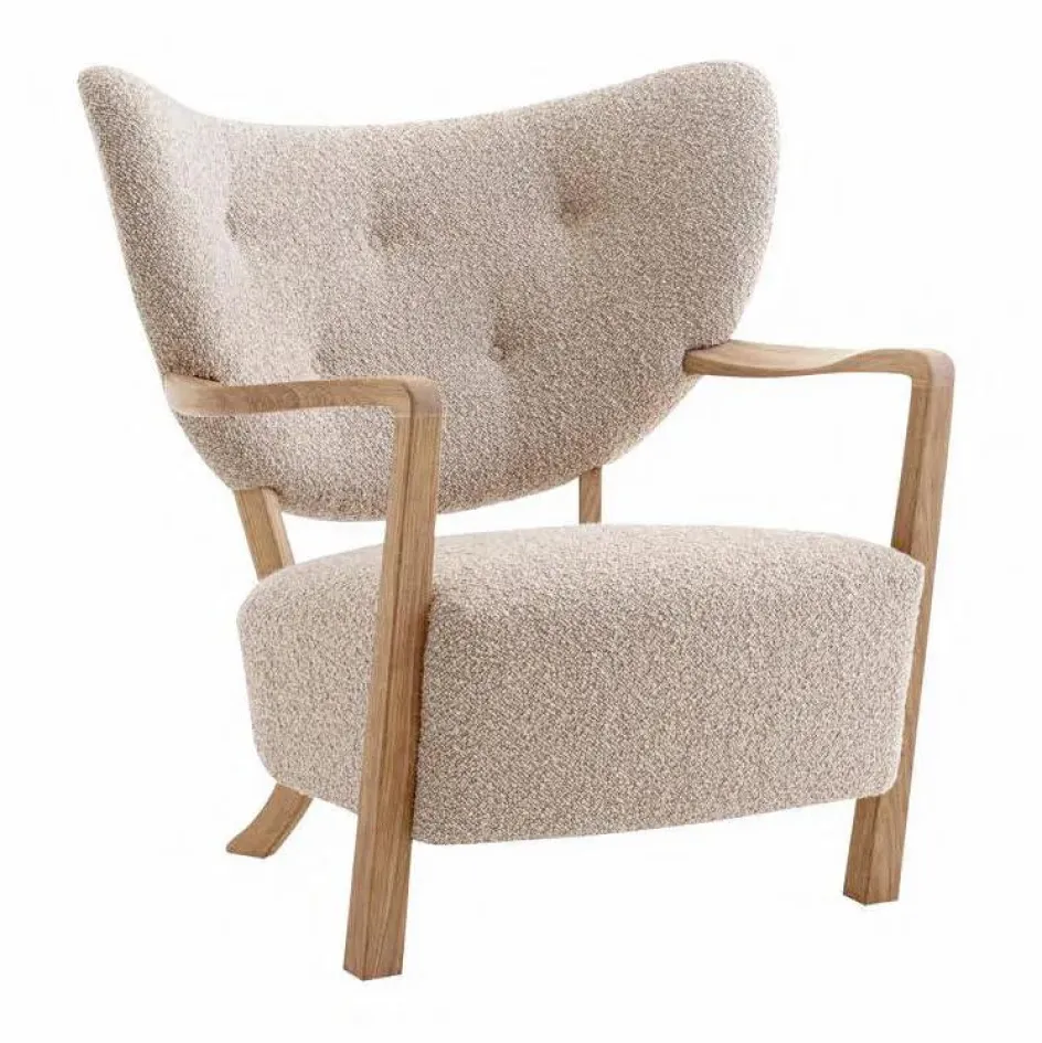 & Tradition Canapés, Fauteuils*Fauteuil Wulff ATD2, piétement en chêne |