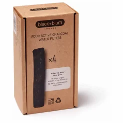 Black + Blum Filtre à eau charbon - Set de 4 ||Homme Art De La Table|Voyage, Outdoor