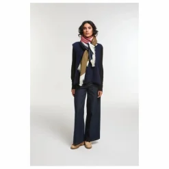 Mapoésie Foulard Suzon Laine | Bleu marine
