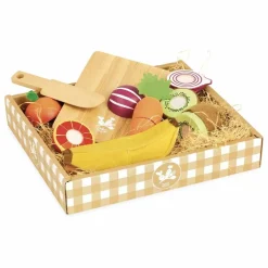 Outlet Vilac Fruits et légumes à découper en bois - Set de 7 Multicolore