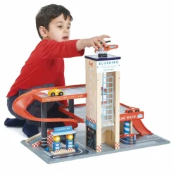 Tender Leaf Toys Garage & Station service Multicolore