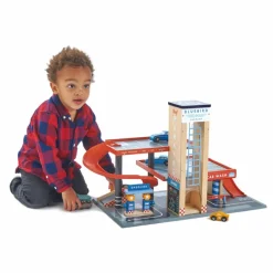 Tender Leaf Toys Garage & Station service Multicolore