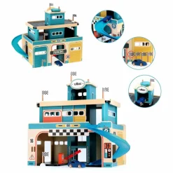 Vilac Garage en bois ity| Garages, Circuits
