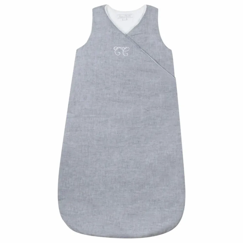 Discount Tartine et Chocolat Gigoteuse en lin et coton | Bleu marine