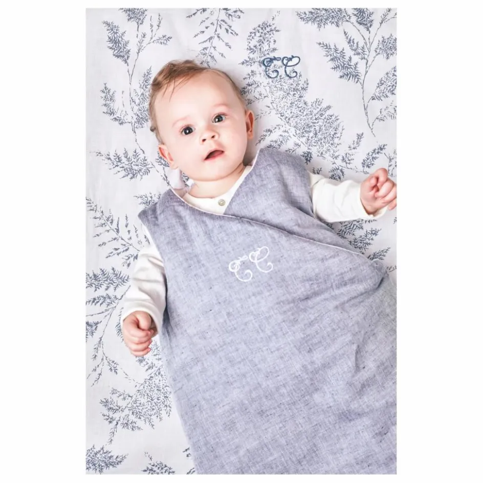 Discount Tartine et Chocolat Gigoteuse en lin et coton | Bleu marine