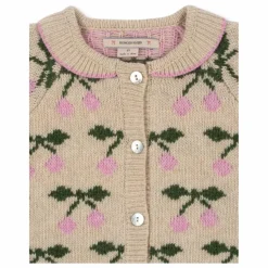 Konges Sløjd Gilet Belou Cerises Laine ||Enfant Pulls, Gilets|Pulls, Gilets