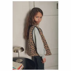 Marlot Paris Gilet Joe Léopard ||Enfant Pulls, Gilets