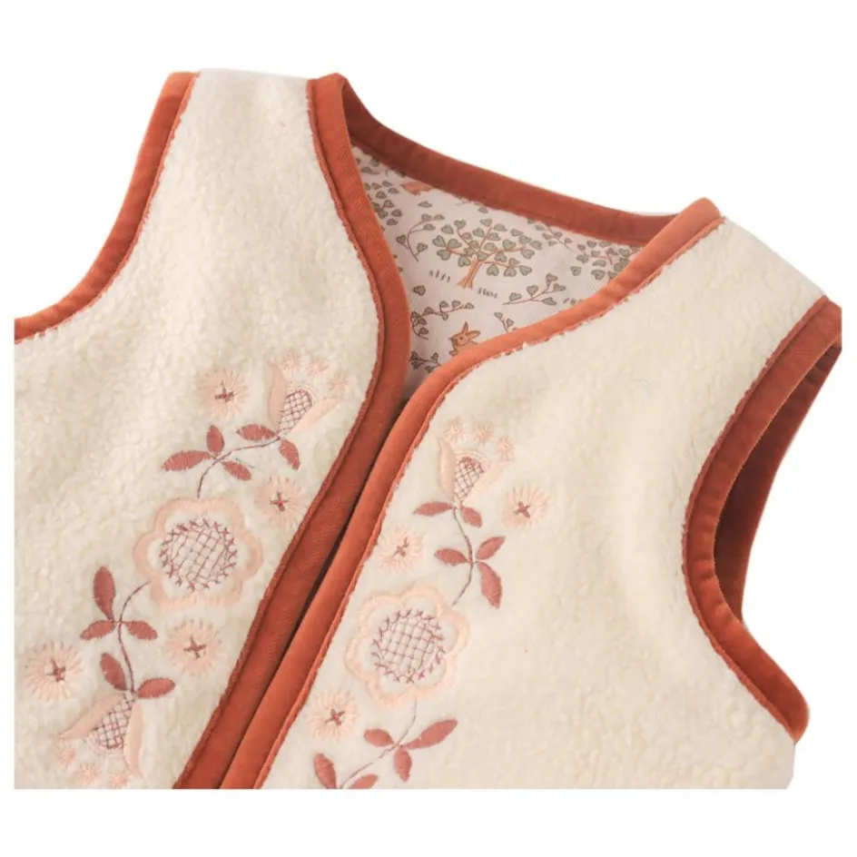Clearance Gingersnaps Gilet Réversible Glade | Ecru