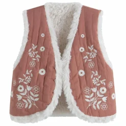 Discount C'era Una Volta Gilet Réversible Noemie | Terracotta