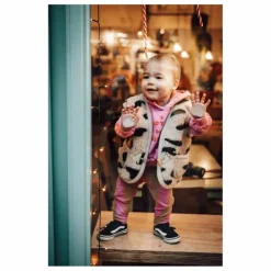 Outlet Alwero Gilet Sans Manches Alpen Guépard Bébé | Beige