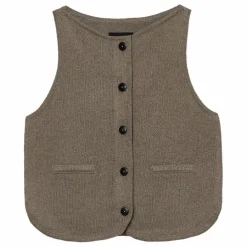 Cordera Gilet Sans Manches Col Bateau Coton Recyclé ||Femme Pulls, Gilets