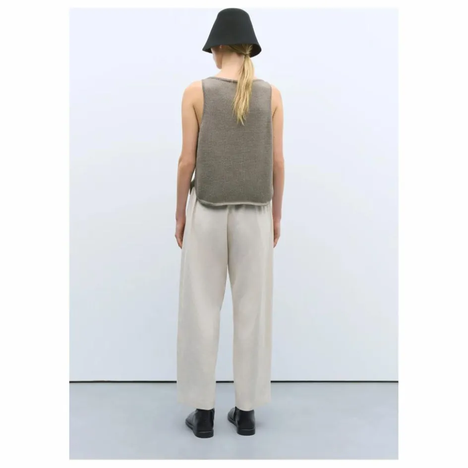Cordera Gilet Sans Manches Col Bateau Coton Recyclé ||Femme Pulls, Gilets