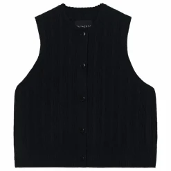 Femme Cordera Pulls, Gilets*Gilet Sans Manches Côtelé Laine Mérinos Extra Fine |