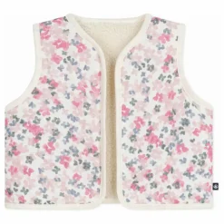 Petit Bateau Gilet Sans Manches Fleuri | Ecru