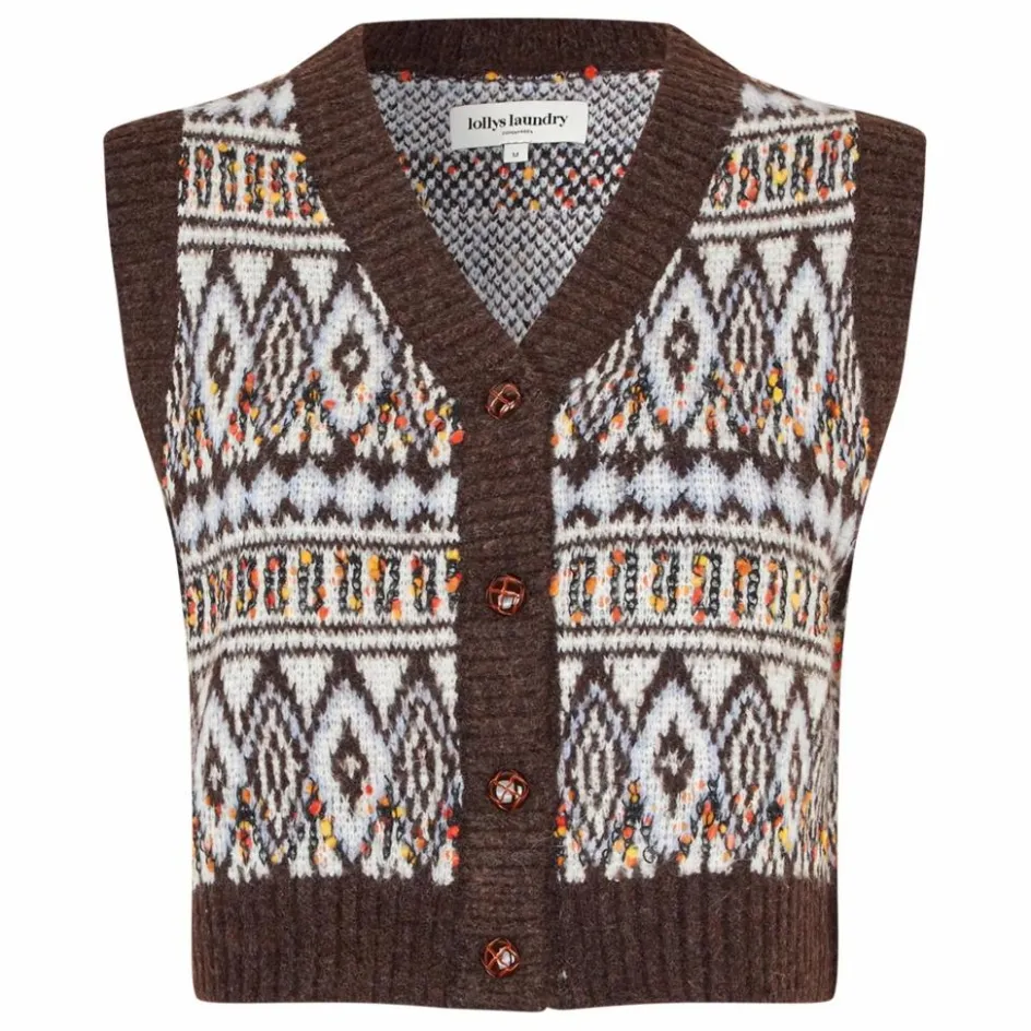 Lollys Laundry Gilet Sans Manches Francesca ||Femme Pulls, Gilets