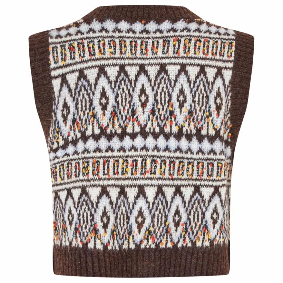 Lollys Laundry Gilet Sans Manches Francesca ||Femme Pulls, Gilets
