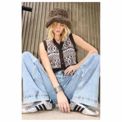 Lollys Laundry Gilet Sans Manches Francesca ||Femme Pulls, Gilets