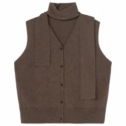 Sale Gilet Sans Manches Laine Mérinos Extra Fine | Femme Pulls, Gilets