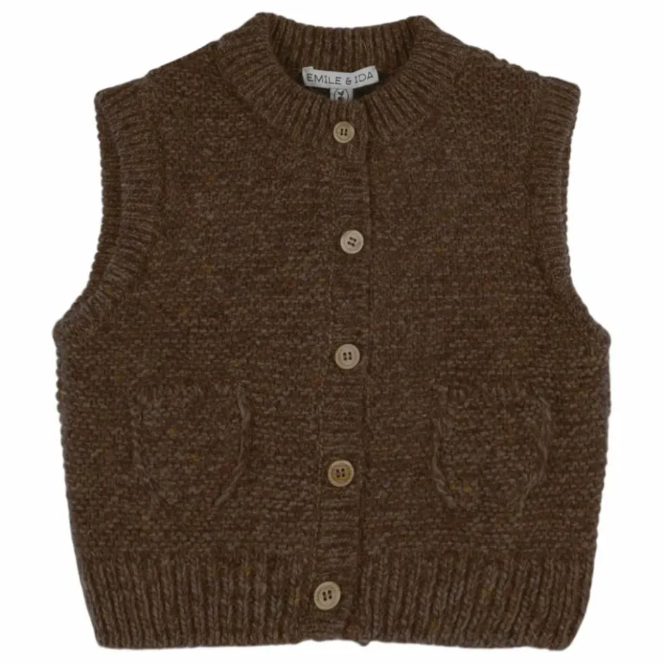 Emile et Ida Gilet Sans Manches Laine ||Enfant Pulls, Gilets