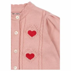 Konges Sløjd Gilet Soleil Cœurs Coton Bio ||Enfant Pulls, Gilets