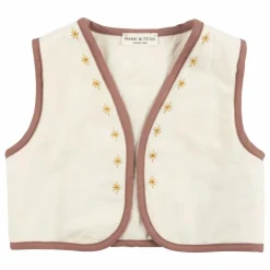 Best Babe & Tess Gilet Stars | Ecru