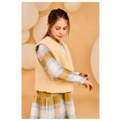 AO76 Gilets Sans Manches Réversible Façon Sherpa Jambo ||Enfant Pulls, Gilets|Pulls, Gilets