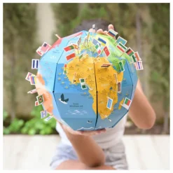 Outlet Poppik Globe à construire Drapeaux Multicolore