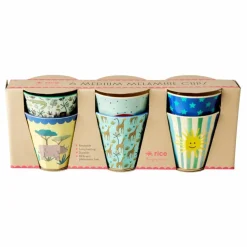 Rice Gobelet Funky - Set de 6|Enfant Vaisselle Enfant