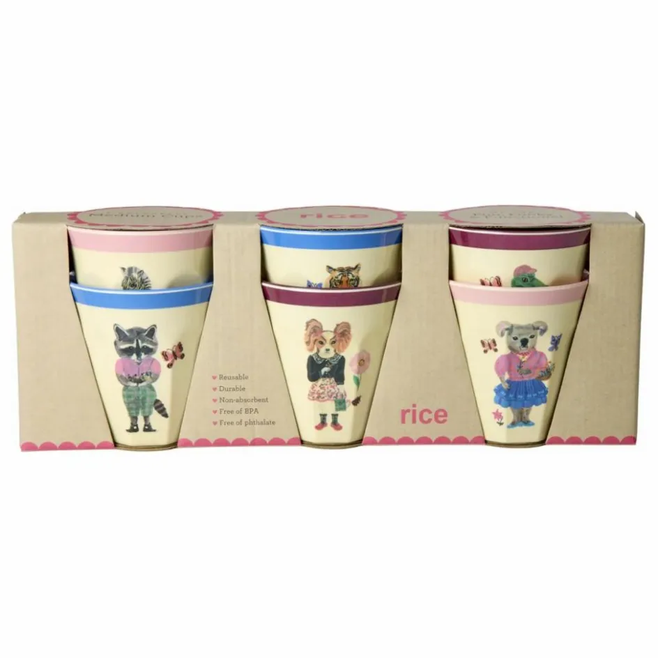 Rice Gobelets - Set de 6 - x Nathalie Lété ||Enfant Vaisselle Enfant
