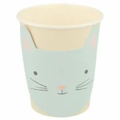 Meri Meri Gobelets Chat pastel - Set de 8|Enfant Décoration De Fête