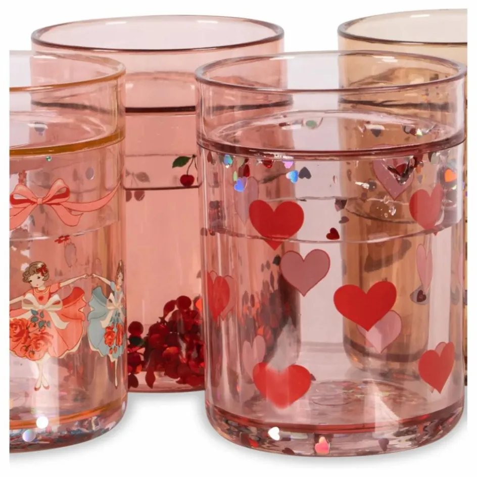 Konges Sløjd Tasses Et Gobelets D'Apprentissage|Premiers Repas*Gobelets glitter - Set de 4 |