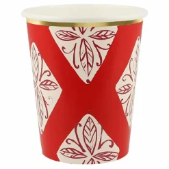 Enfant Meri Meri Décoration De Fête*Gobelets Noël motifs Block Print - set de 8