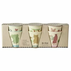 Enfant Rice Vaisselle Enfant*Gobelets Sweet Jungle - Set de 6