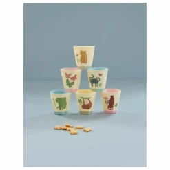 Enfant Rice Vaisselle Enfant*Gobelets Sweet Jungle - Set de 6
