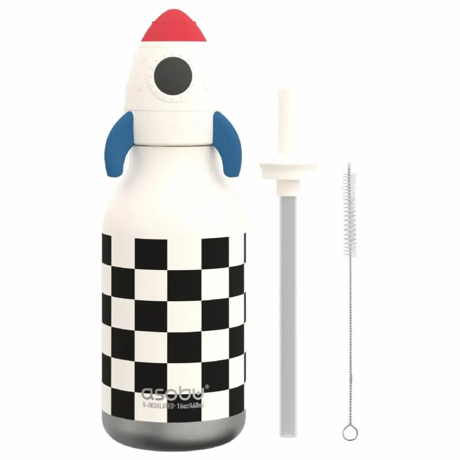 Clearance Asobu Gourde en inox Fusée Blanc
