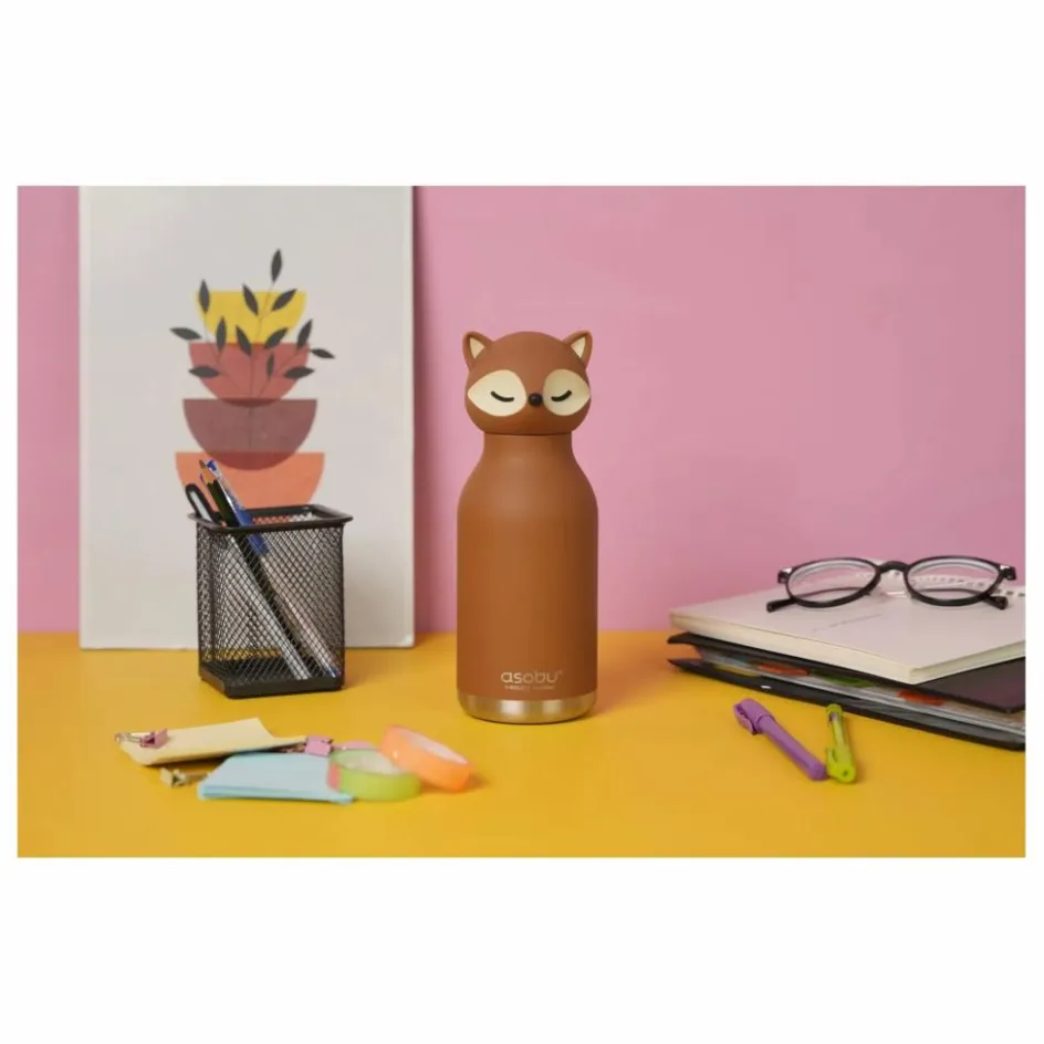 Asobu Gourde en inox Renard ||Enfant Vaisselle Enfant