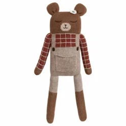 Main Sauvage Grand doudou Ourson salopette || Doudous, Peluches|Doudous Et Peluches