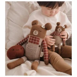 Main Sauvage Grand doudou Ourson salopette || Doudous, Peluches|Doudous Et Peluches