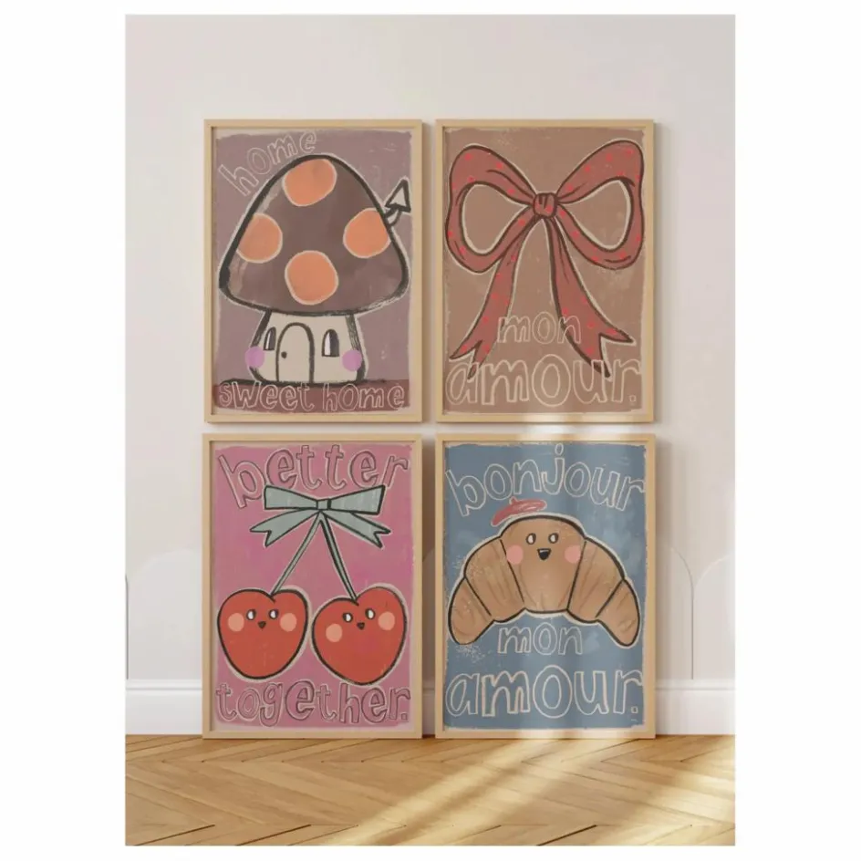 Best Studio Loco Grande affiche Bow | Ocre