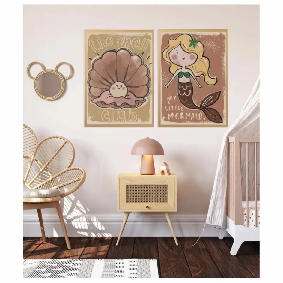 New Studio Loco Grande affiche coquillage x Smallable Multicolore