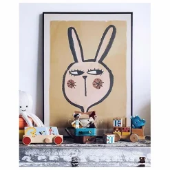 Enfant Studio Loco Décoration Murale|Déco Murale Enfant*Grande affiche Lapin Grow Slowly