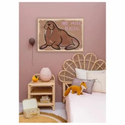 Studio Loco Grande affiche Walrus|Enfant Décoration Murale|Déco Murale Enfant